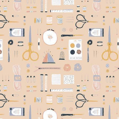 Sew On & Sew Forth Marzipan Dear Stella cotton quilting fabric