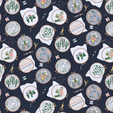 Sew On & Sew Forth Embroidery Hoops Patriot Dear Stella cotton quilting fabric