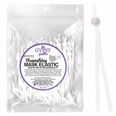 Drawstring Mask Elastic-Set of 10 pieces (5 masks)