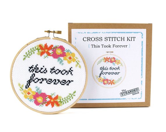 This Took Forever Cross Stitch Kit by The Stranded Stitch - Stitch Morgantown