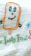 Delicious Tasty Treat Hand Embroidered Flour Sack Towel - Stitch Morgantown