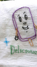 Delicious Tasty Treat Hand Embroidered Flour Sack Towel - Stitch Morgantown