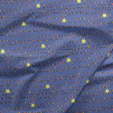 Paintbrush Studios Night of the Nutcracker Tree Lights Blue Quilting Cotton