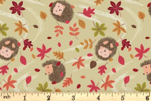 Blowing Leaves Hedgehog Jersey Knit