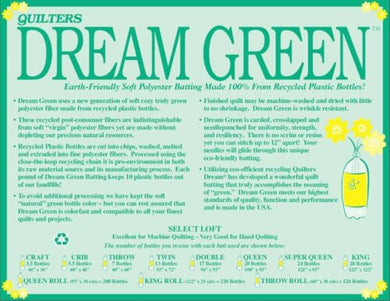 Quilters Dream Green Quilt Batting