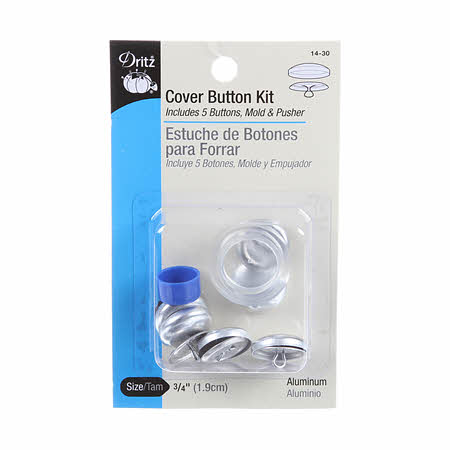 Dritz Button Cover Kit 3/4 inch-5 per package
