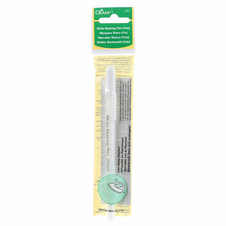  Water Soluble or Iron Off Marking Pen White 