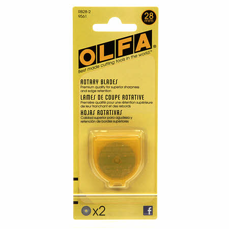 Olfa 28mm Rotary Blade 2 pack