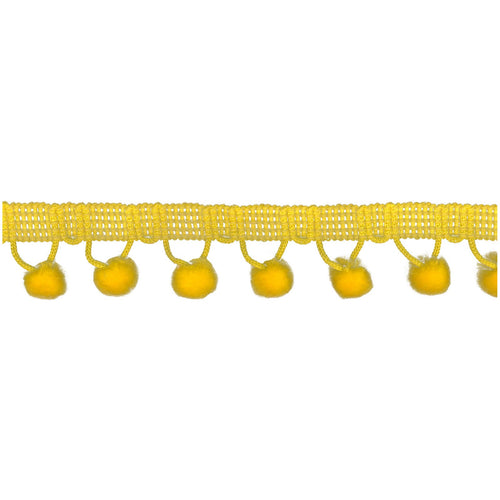 Chenille Pom Pom Trim Yellow - Stitch Morgantown