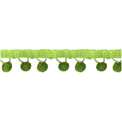 Chenille Pom Pom Trim Green - Stitch Morgantown
